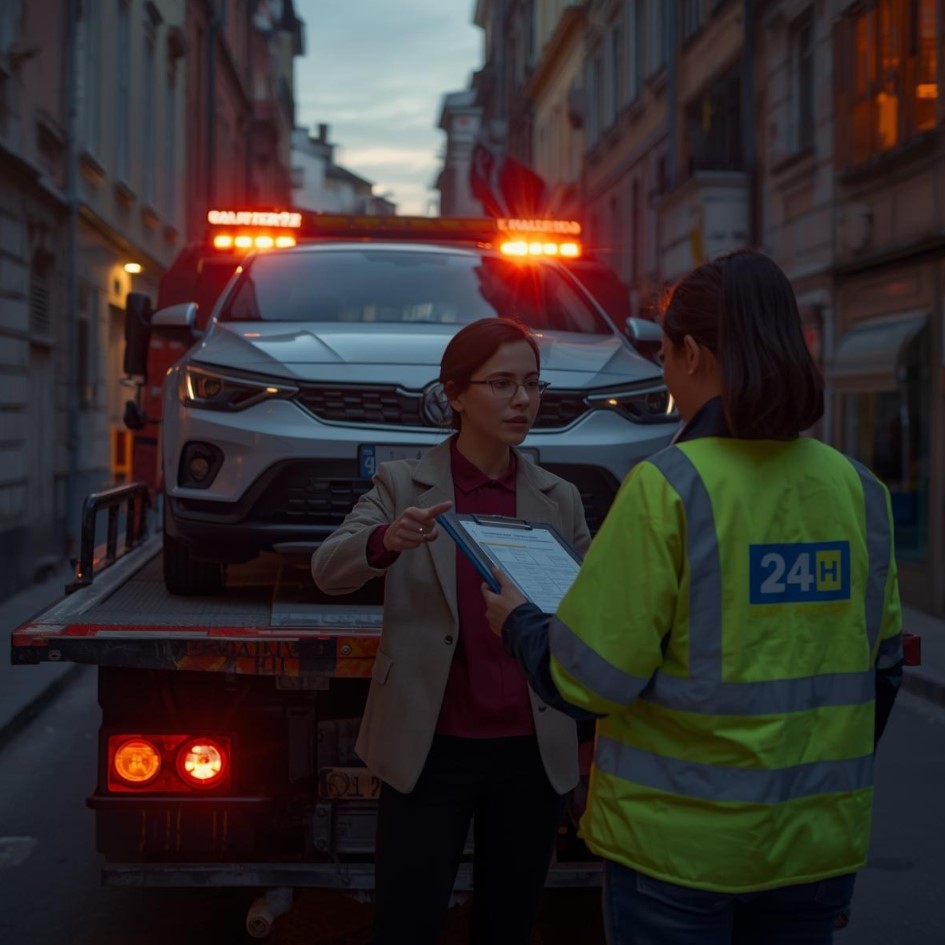 Hatvan parkolóház mentés alacsony felépítményű autómentővel