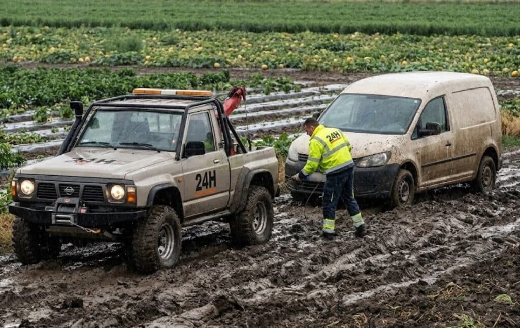 Autómentés Csány sárfogság dűlőút